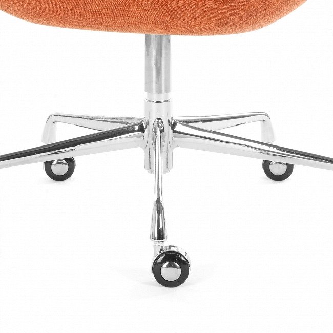 Кресло на колесиках оранжевого цвета - лучшие Интерьерные кресла в INMYROOM