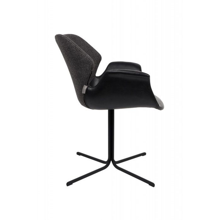 Кресло Nikki Fab Black черного цвета - купить Интерьерные кресла по цене 30392.0