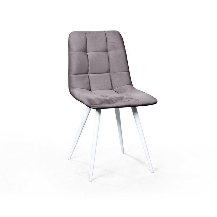 Набор из четырех стульев Uno серо-белого цвета - купить Обеденные стулья по цене 21960.0