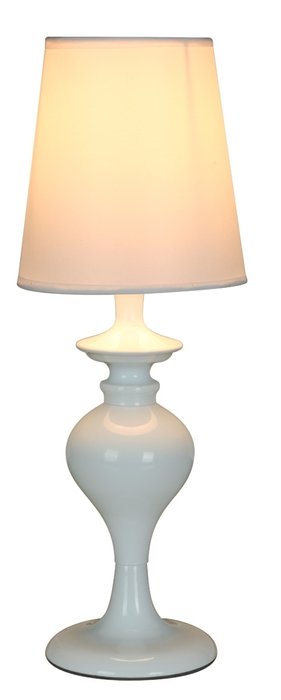 Настольная лампа Gattis с белым абажуром