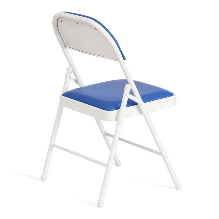Стул складной Folder бело-синего цвета - лучшие Обеденные стулья в INMYROOM