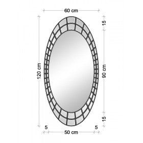 Настенное зеркало "ВЕЦЦО" овальной формы   - купить Настенные зеркала по цене 16500.0