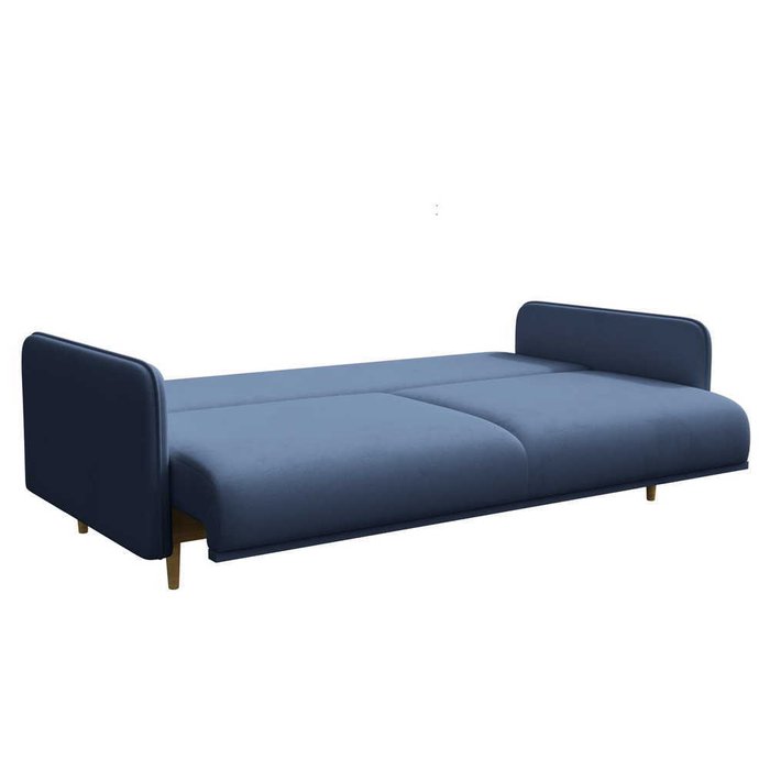 Диван-кровать Блумбер синего цвета - купить Прямые диваны по цене 78926.0
