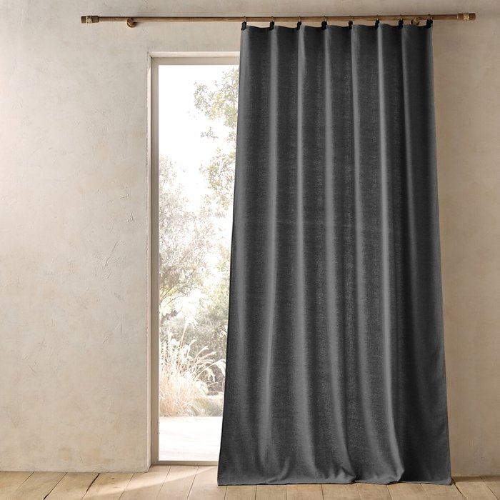 Штора из шерсти Nelson 150x260 серого цвета Штора из шерсти Nelson 150x260 серого цвета