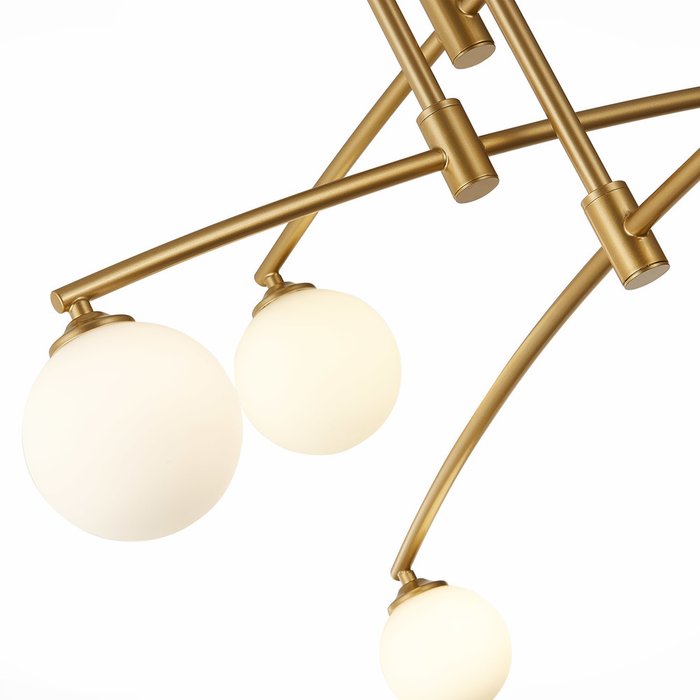 Светильник потолочный Sembrare с белыми плафонами  - лучшие Потолочные люстры в INMYROOM