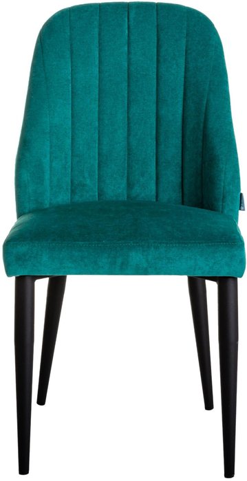 Стул Alen изумрудного цвета с черными ножками - купить Обеденные стулья по цене 10080.0