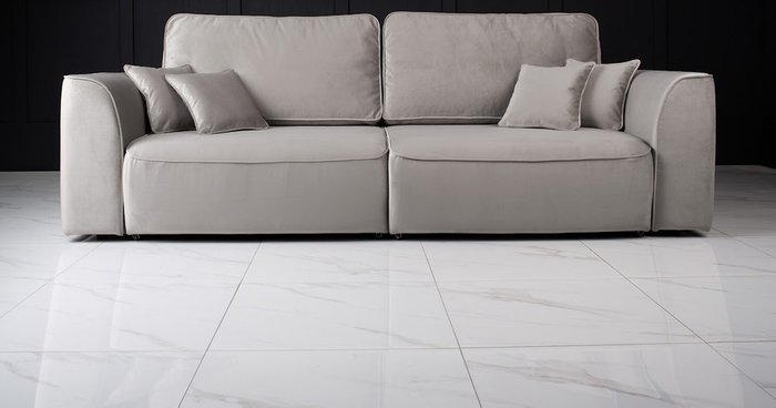 Диван-кровать Boston Tripple серого цвета - лучшие Прямые диваны в INMYROOM