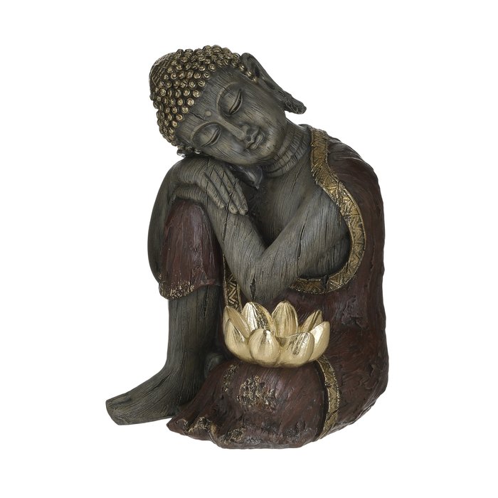 Декор настольный Buddha коричнево-золотого цвета