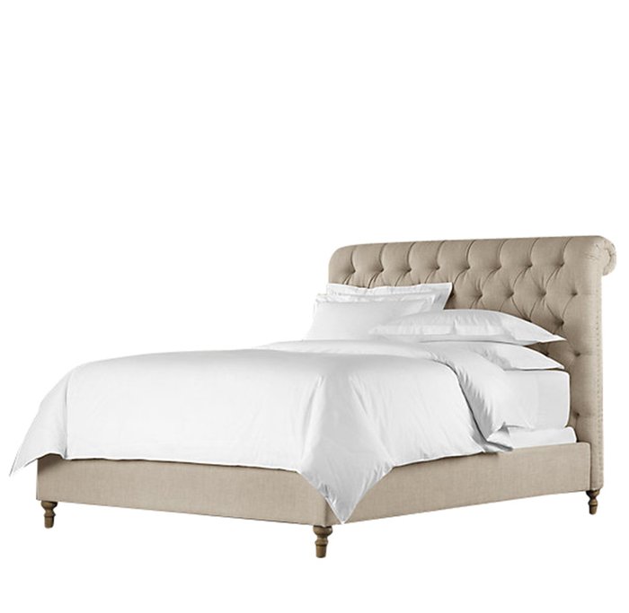 Кровать Chesterfield Fabric Sleigh Bed 160х200 