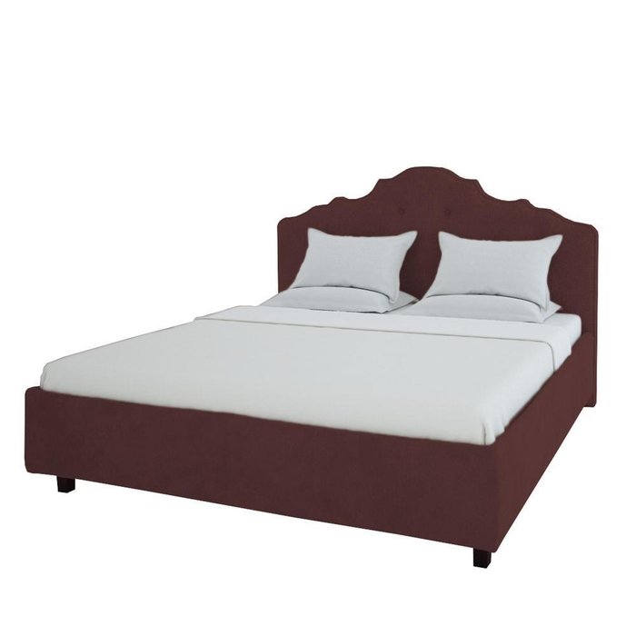 Кровать "Palace" Велюр коричневого цвета 160x200