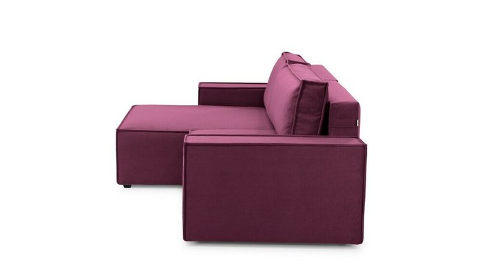 Угловой диван-кровать с оттоманкой Софт 2 фиолетового цвета - лучшие Угловые диваны в INMYROOM