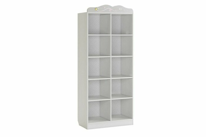 Книжный шкаф Чудо Стеллаж бело-серого цвета - купить Книжные шкафы по цене 11090.0