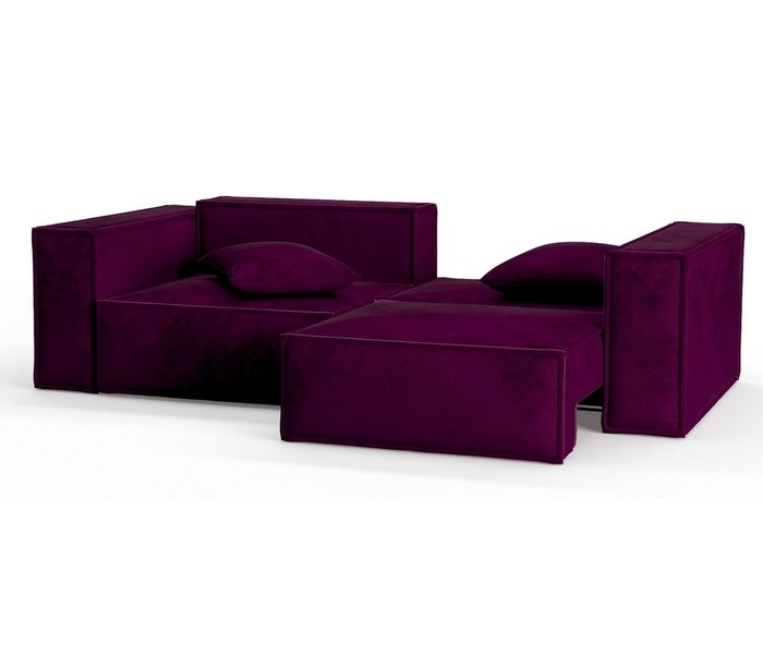 Диван-кровать из велюра Ли Рой фиолетового цвета - лучшие Прямые диваны в INMYROOM