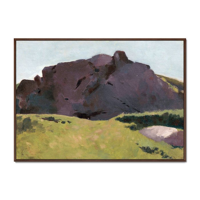 Репродукция картины The Rocky Slope 1875 г. - купить Картины по цене 21999.0
