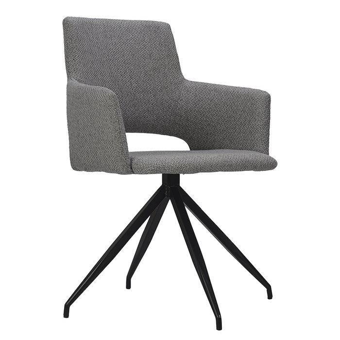 Обеденный стул-кресло Camila серого цвета