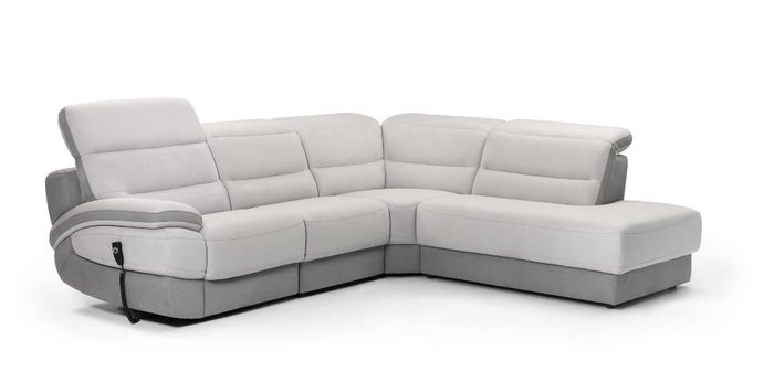 Угловой диван Balmoral бело-серого цвета