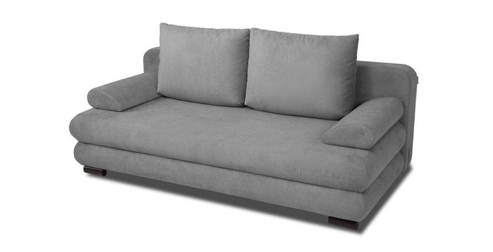 Прямой диван-кровать Фабио серого цвета - купить Прямые диваны по цене 54642.0