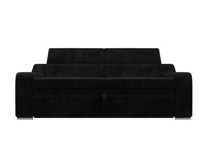 Прямой диван-кровать Медиус черного цвета - купить Прямые диваны по цене 47999.0