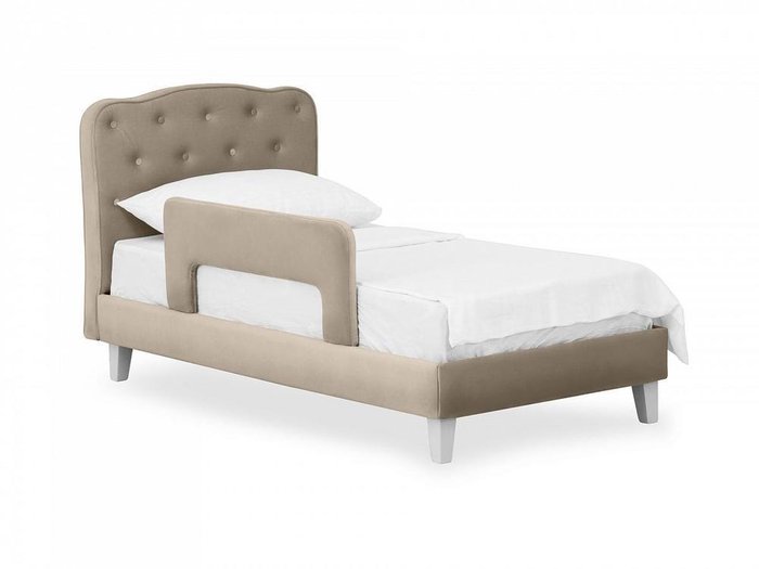 Кровать Candy 80х160 серо-коричневого цвета - лучшие Одноярусные кроватки в INMYROOM