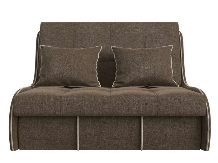 Прямой диван-кровать Риттэр коричневого цвета - купить Прямые диваны по цене 35999.0