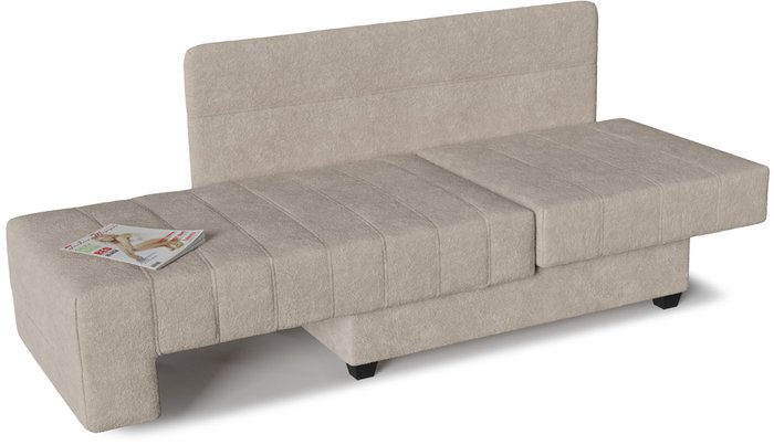 Диван-кровать прямой Корфу NEXT Dove бежевого цвета - купить Прямые диваны по цене 14790.0