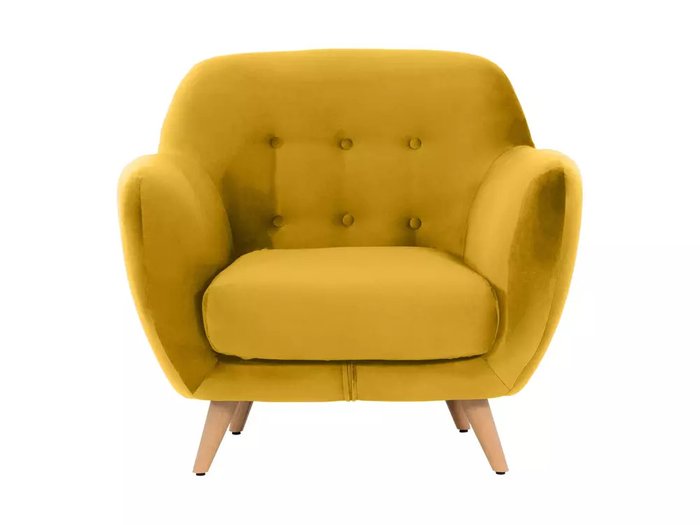 Кресло Loa горчичного цвета - купить Интерьерные кресла по цене 36900.0