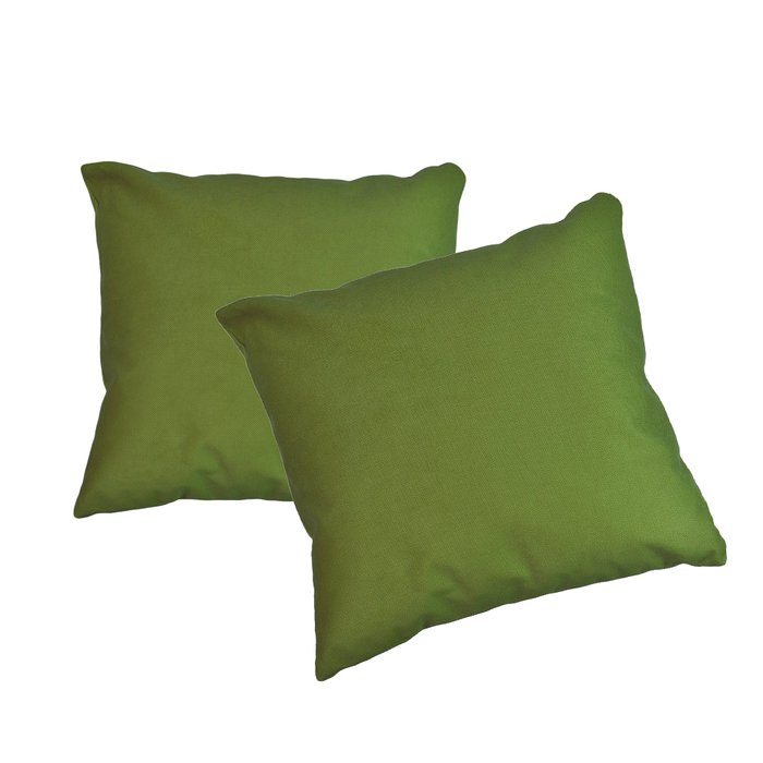 Набор из двух зеленых подушек