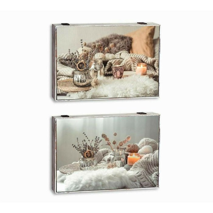 Ключница бухгалтер Spa Деревянный MDF 2 штук 46,5 x 6 x 31,5 cm