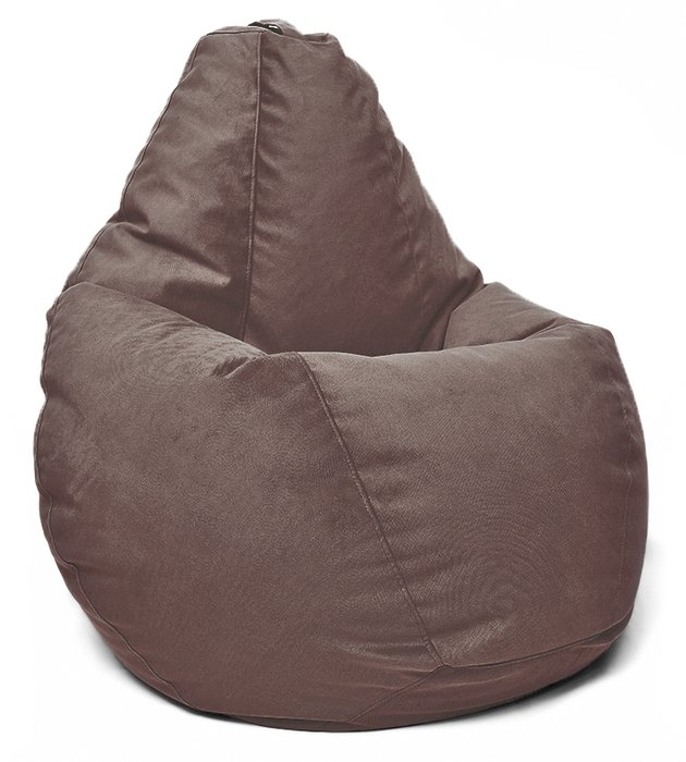 Кресло мешок Груша Maserrati 09 L темно-коричневого цвета