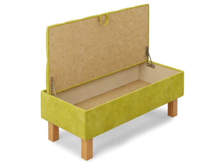 Банкетка Agat желто-зеленого цвета с ящиком для хранения  - лучшие Банкетки в INMYROOM