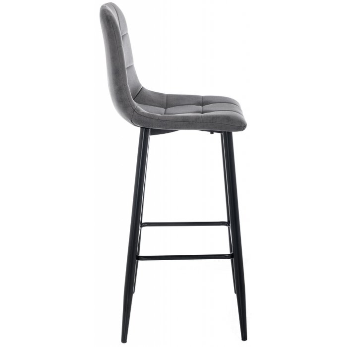 Барный стул Chio black dark grey темно-серого цвета - лучшие Барные стулья в INMYROOM