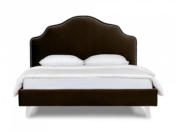 Кровать Queen Victoria темно-коричневого цвета 160х200 - купить Кровати для спальни по цене 44080.0