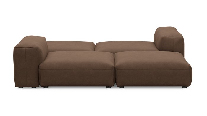 Прямой диван Фиджи коричневого цвета