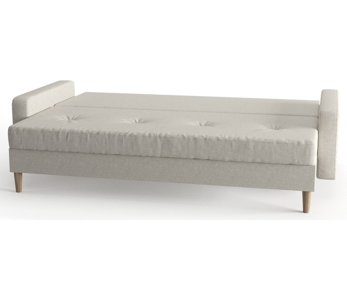 Диван-кровать из рогожки Basel бежевого цвета - лучшие Прямые диваны в INMYROOM