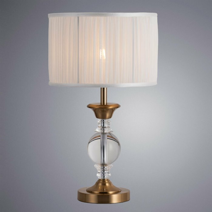 Настольная лампа Baymont с белым абажуром - купить Настольные лампы по цене 8990.0