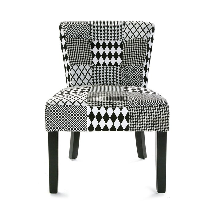 Кресло Geometrico W&B черно-белого цвета - купить Интерьерные кресла по цене 36400.0