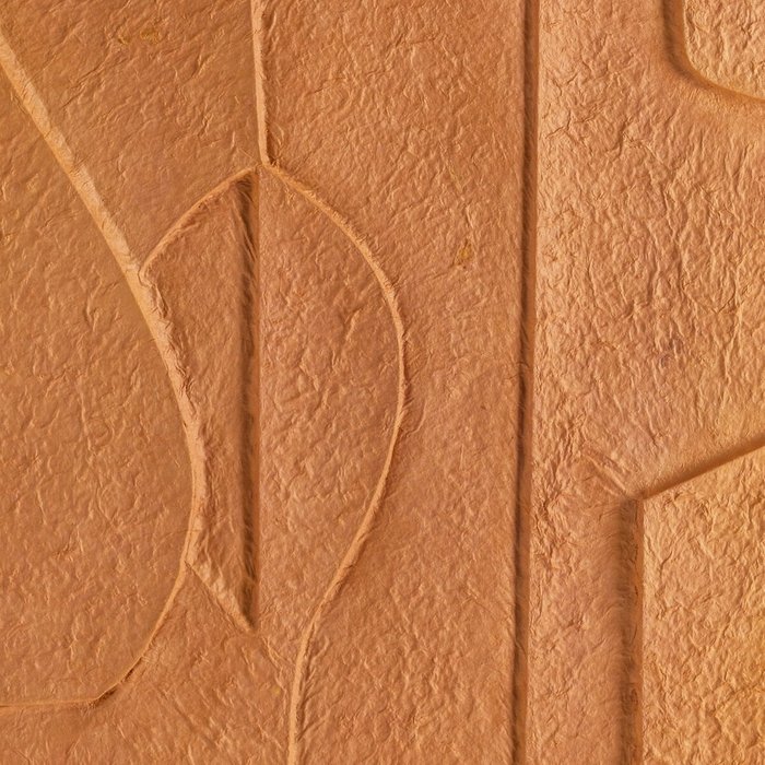 Стенная живопись из тисненой бумаги Sarausa коричневого цвета - купить Декор стен по цене 50183.0