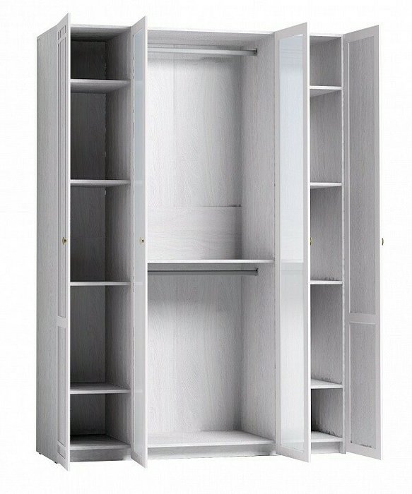 Шкаф для одежды Sherlock 60 серо-белого цвета - купить Шкафы распашные по цене 41999.0