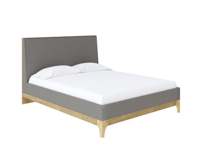 Кровать Odda 180х200 серого цвета Кровать Odda 180х200 серого цвета