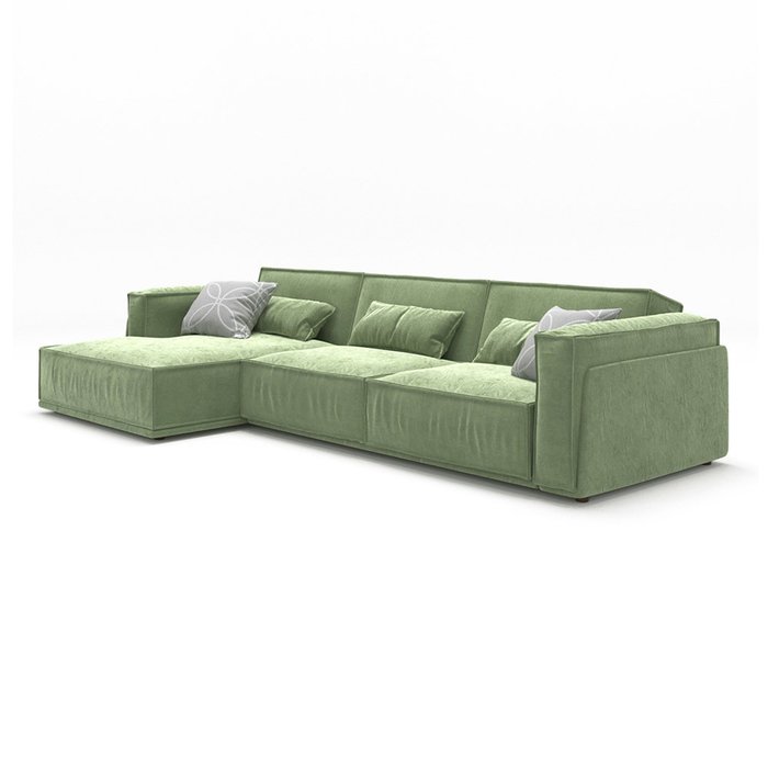  Диван-кровать Vento light угловой зеленого цвета - купить Угловые диваны по цене 181800.0