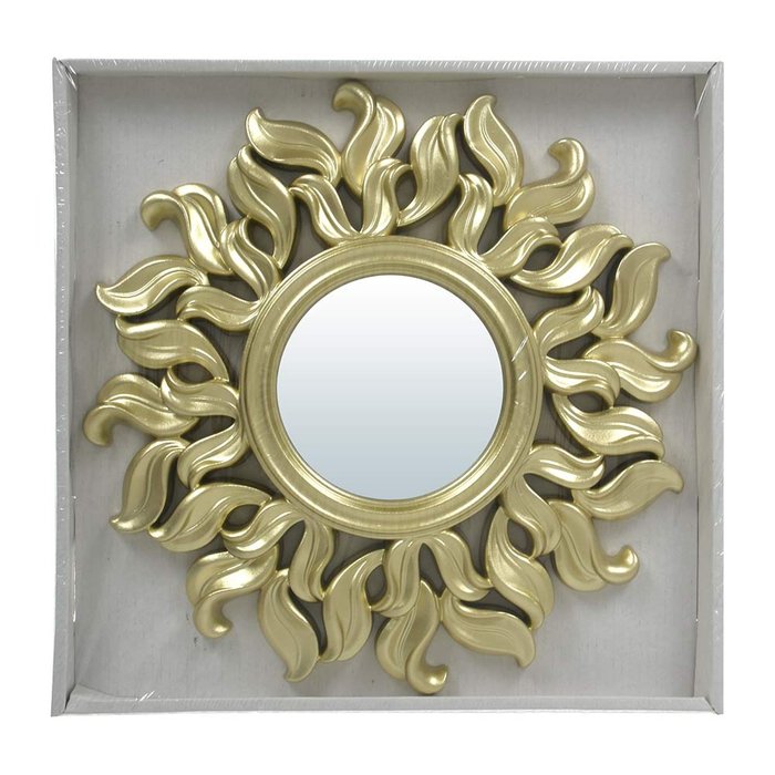 Зеркало настенное декоративное Реймс золотого цвета - купить Настенные зеркала по цене 446.0