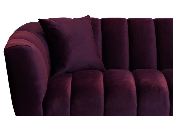 Диван двухместный темно-фиолетового цвета - лучшие Прямые диваны в INMYROOM