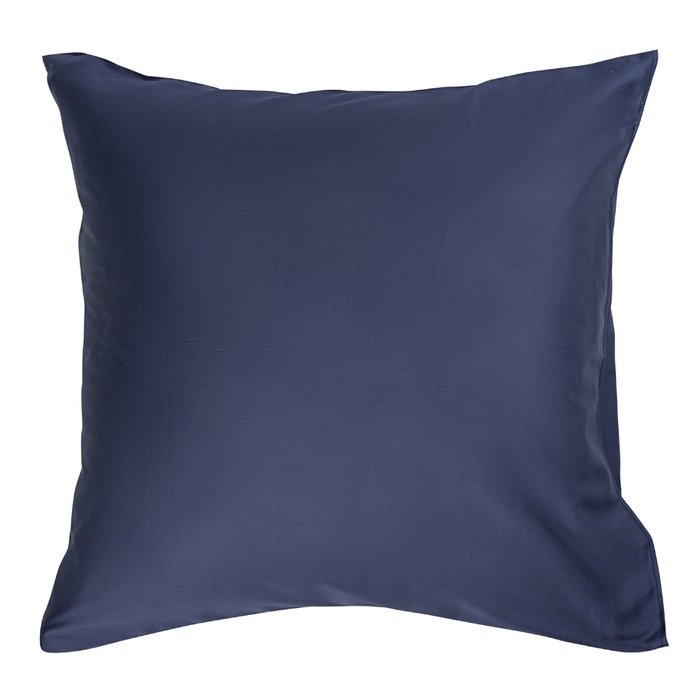 Набор из двух наволочек Essential из сатина темно-синего цвета - купить Декоративные подушки по цене 2990.0