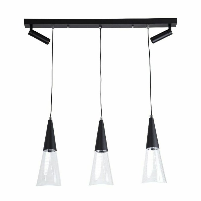 Подвесной светильник L7105-5 BK (акрил, цвет прозрачный) Подвесной светильник L7105-5 BK (акрил, цвет прозрачный)