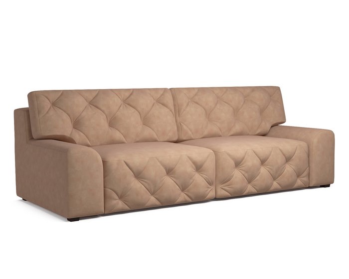 Прямой диван-кровать Милан темно-бежевого цвета - купить Прямые диваны по цене 43890.0