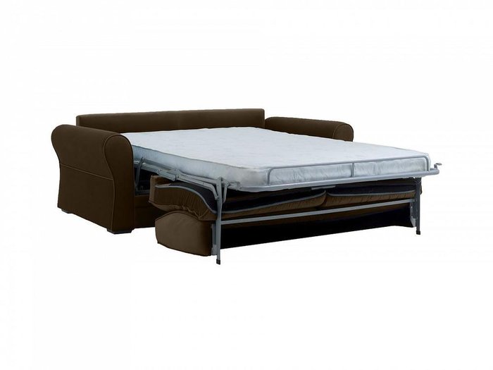 Двухместный диван-кровать Belgian темно-коричневого цвета  - лучшие Прямые диваны в INMYROOM