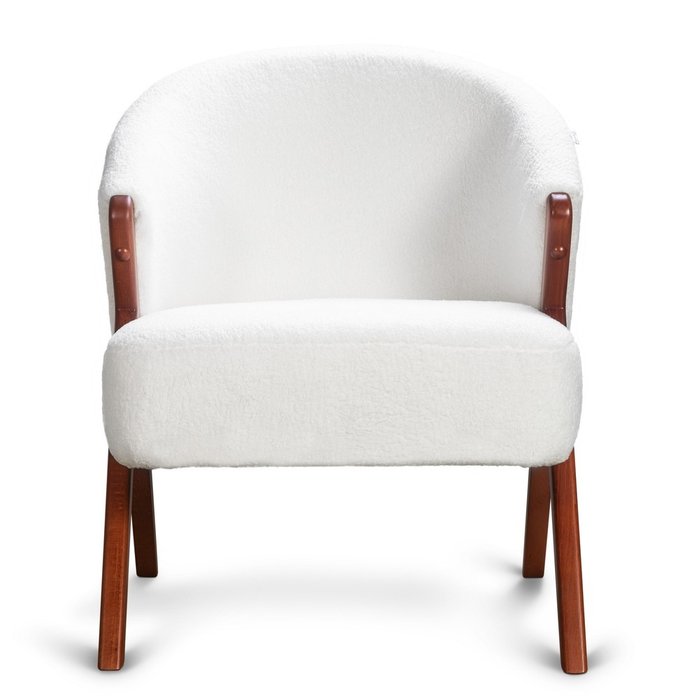 Кресло Cosiness белого цвета - купить Интерьерные кресла по цене 26650.0
