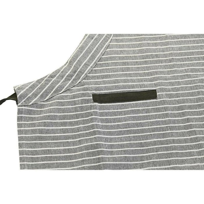 Фартук с карманом DKD Home Decor 70 x 1 x 85 см Серый Хлопок Белый Зеленый - лучшие Фартуки в INMYROOM