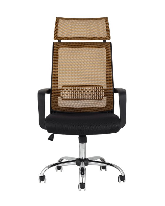 Кресло офисное Top Chairs Style темно-оранжевого цвета  - купить Офисные кресла по цене 9017.0