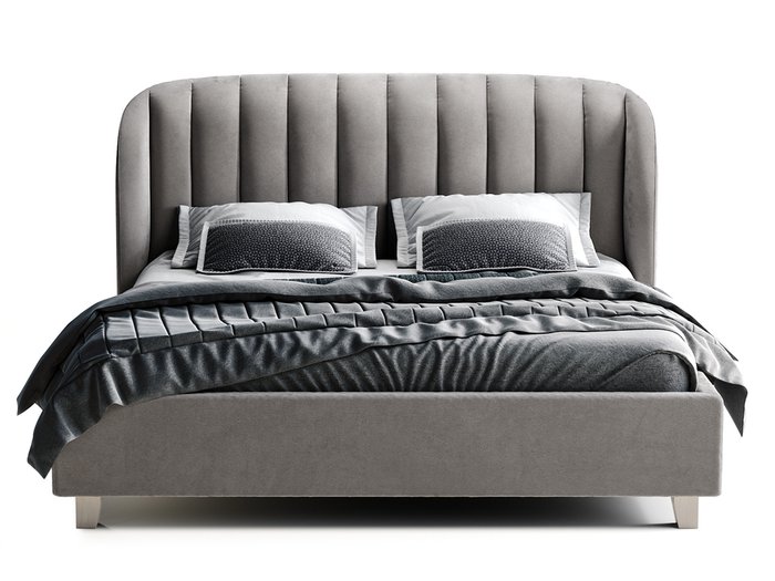 Кровать Tulip серого цвета 200х200